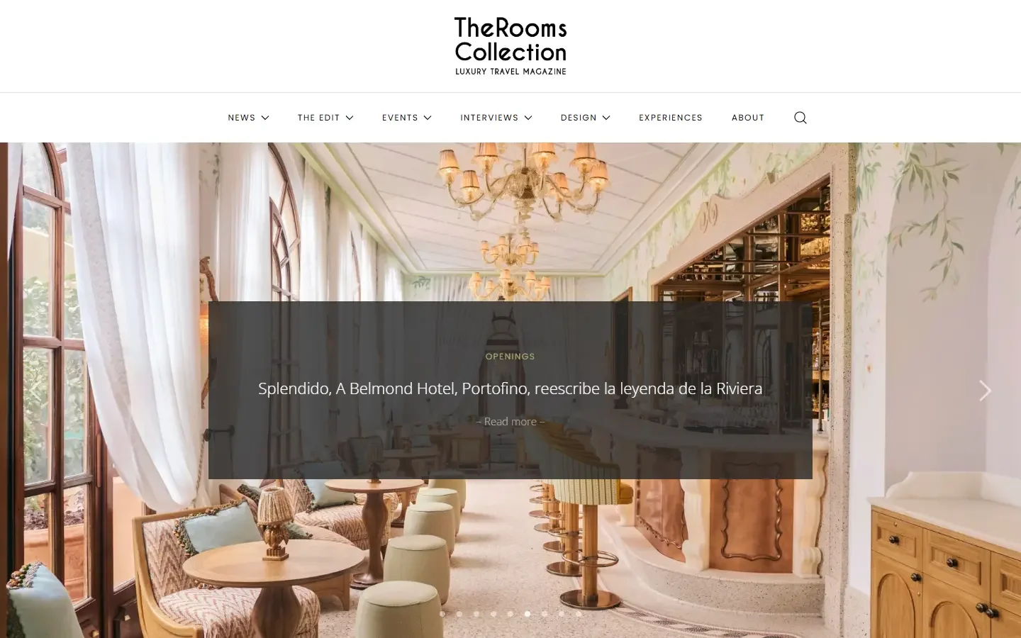 Página de inicio de The Rooms Collection